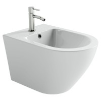 Биде подвесное Ceramicanova Whirl, с крепежом для скрытого монтажа, белый, CN11008