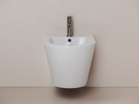 Биде подвесное Ceramicanova Whirl, с крепежом для скрытого монтажа, белый, CN11008