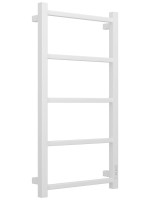 Полотенцесушитель электрический Стилье Формат 26 30526-8040 80x45 см, подключение справа, скрытое подключение справа, матовый белый, лесенка