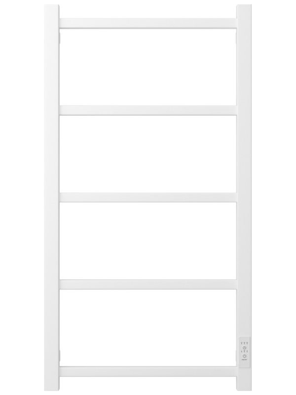 Полотенцесушитель электрический Стилье Формат 26 30526-8040 80x45 см, подключение справа, скрытое подключение справа, матовый белый, лесенка