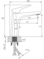 Смеситель для раковины Haiba HB10726 хром