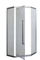 Душевой уголок Grossberg GS9510 90x90 см, профиль оружейная сталь