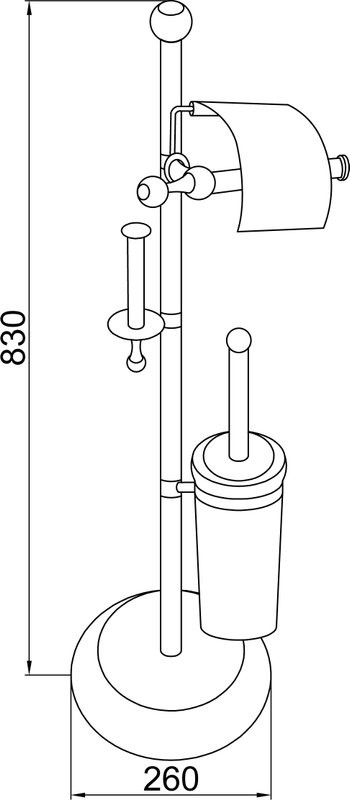 Стойка Boheme Hermitage Chrome 10398