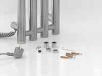 Полотенцесушитель электрический Сунержа Кантата 4.0 071-0886-1559 150x20 см, подключение слева, скрытое подключение слева, сатин, I-образный