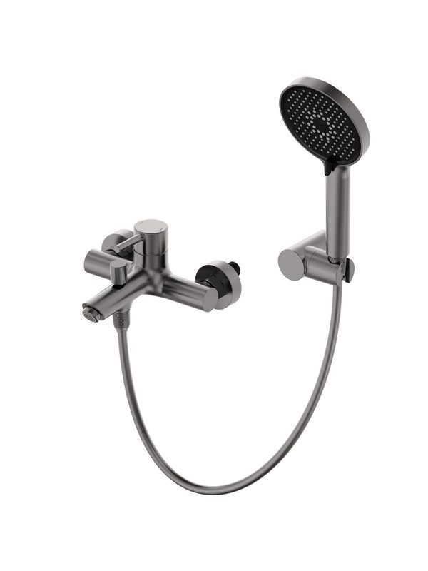 Смеситель для ванны с душем Wonzon & Woghand Solo WW-639032-1-BGM темный графит