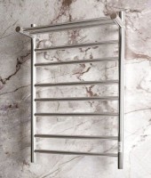 Полотенцесушитель электрический Bauedge Stil Shelf R 50х80, с полкой, нержавеющая сталь полированная