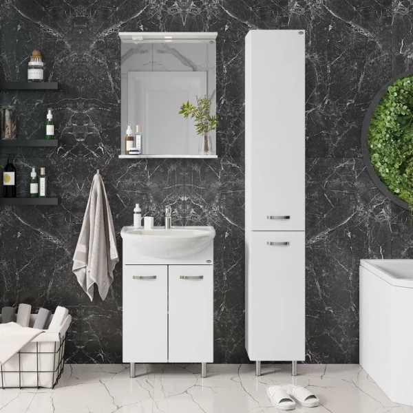 Мебель для ванной комнаты Onika Коралл 55 напольная, белая