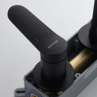 Смеситель для раковины/умывальника встраиваемый Shevanik S4341H, черный Смеситель для раковины/умывальника встраиваемый Shevanik S4341H, черный