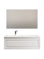 Мебель для ванной комнаты Sancos Very 120 L подвесная, 1 ящик, bianco