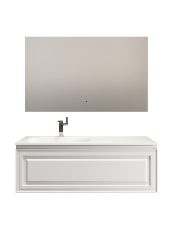 Мебель для ванной комнаты Sancos Very 120 L подвесная, 1 ящик, bianco