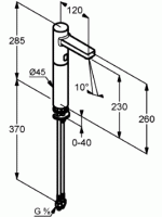 Смеситель для раковины Kludi Zenta SL E 3810605 хром Смеситель для раковины Kludi Zenta SL E 3810605 хром