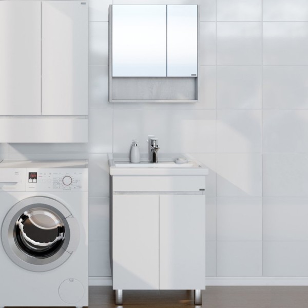 Мебель для ванной комнаты СаНта Марс 60 напольная, светлая