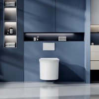 Унитаз подвесной Abber Bequem AC1127 безободковый, с микролифтом, белый