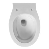 Унитаз подвесной Abber Bequem AC1127 безободковый, с микролифтом, белый