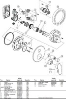 Встраиваемый смеситель для душа и ванны Ideal Standard Tevere BD728AA С ВНУТРЕННЕЙ ЧАСТЬЮ