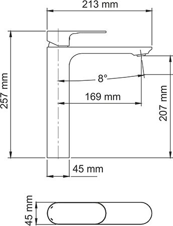 Смеситель для раковины Wasserkraft Dinkel 5803H