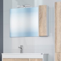 Зеркало СаНта Меркурий 90х65 см, с подсветкой, янтарное