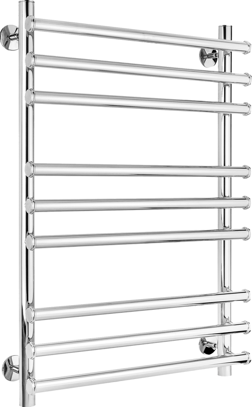 Полотенцесушитель электрический Secado Турин 1 Плюс 85x55 см, подключение слева, глянцевый хром, лесенка