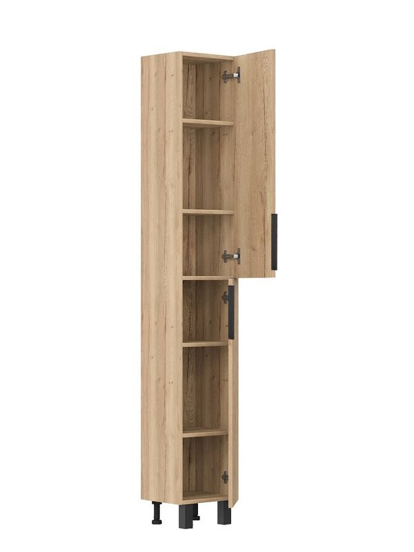 Шкаф-пенал для ванной Onika Легран 30 универсальный напольный, дуб галифакс