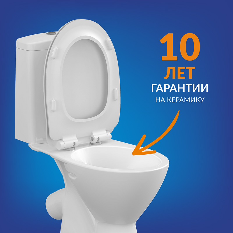 Унитаз-компакт напольный Cersanit Flavis 031 3/6 DPL EO slim 64288 с микролифтом
