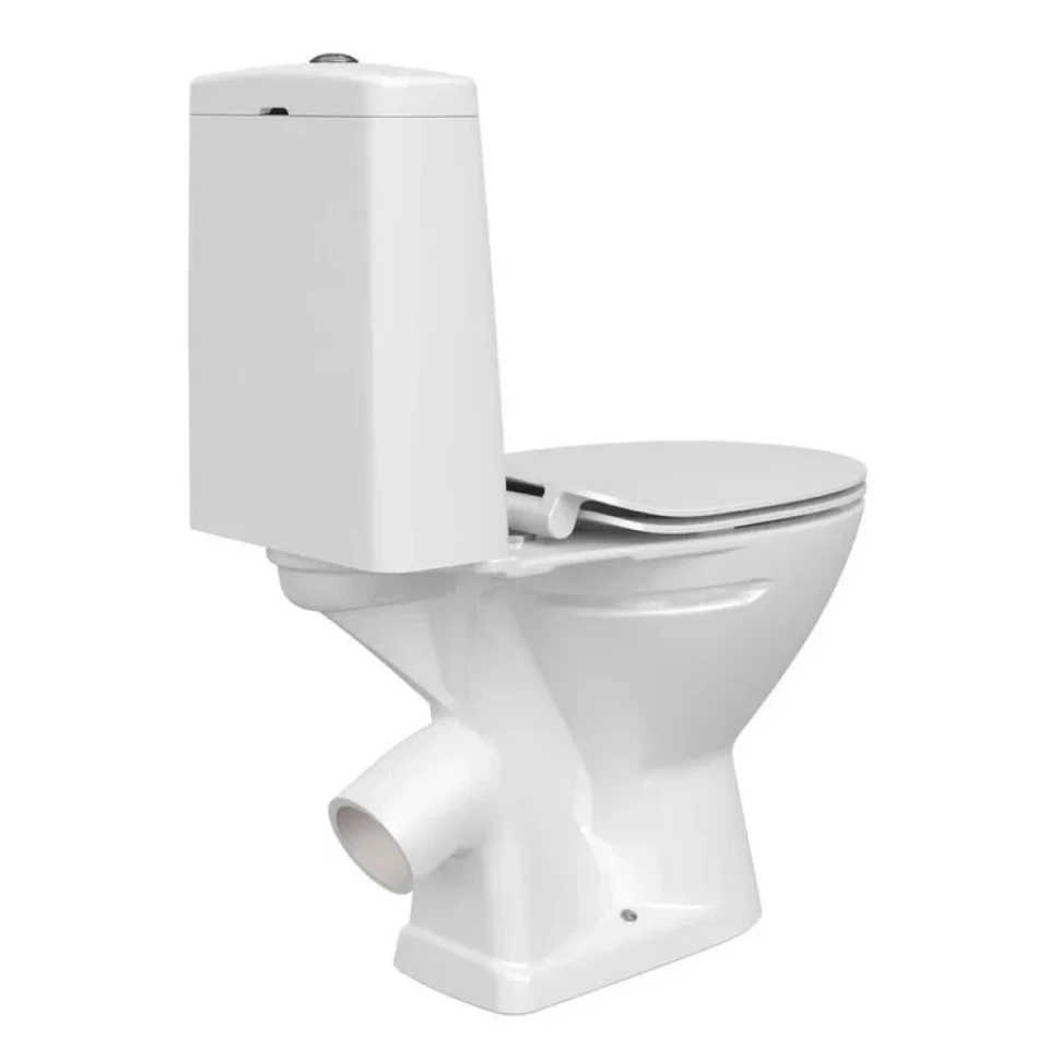 Унитаз-компакт напольный Cersanit Flavis 031 3/6 DPL EO slim 64288 с микролифтом