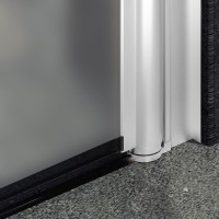 Душевая дверь в нишу Maybahglass MGD-426-1 120 см, профиль матовый белый, стекло сатин