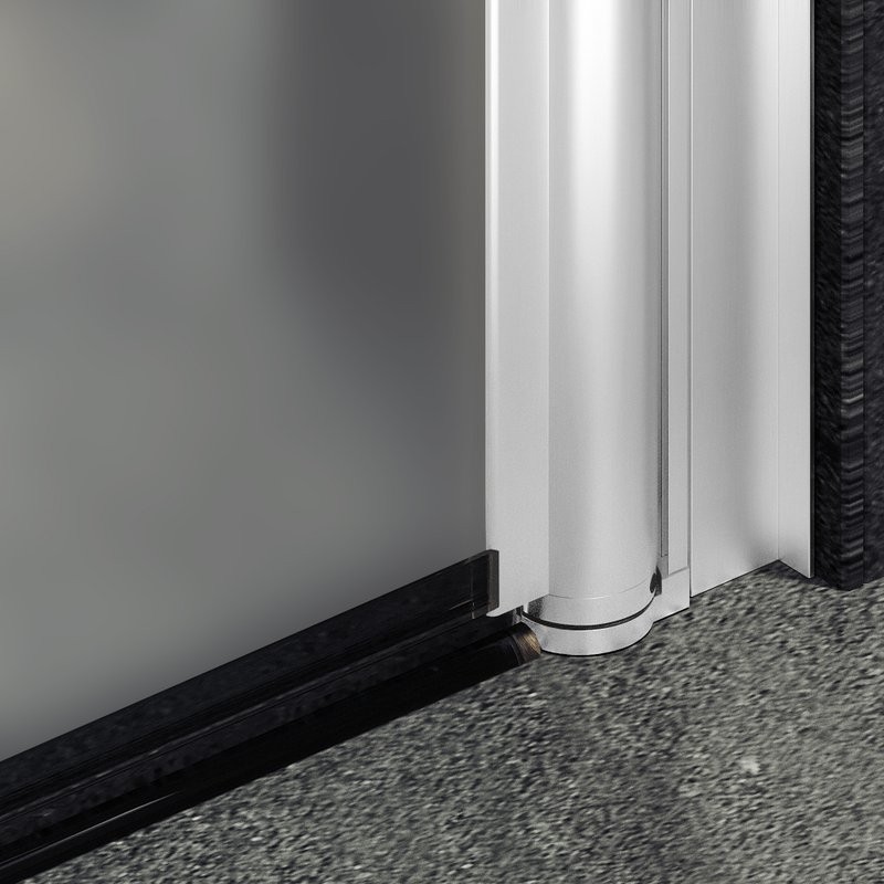 Душевая дверь в нишу Maybahglass MGD-426-1 120 см, профиль матовый белый, стекло сатин
