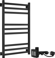 Полотенцесушитель электрический Secado Корсико 3 , 105x55 см, подключение слева, матовый черный, лесенка