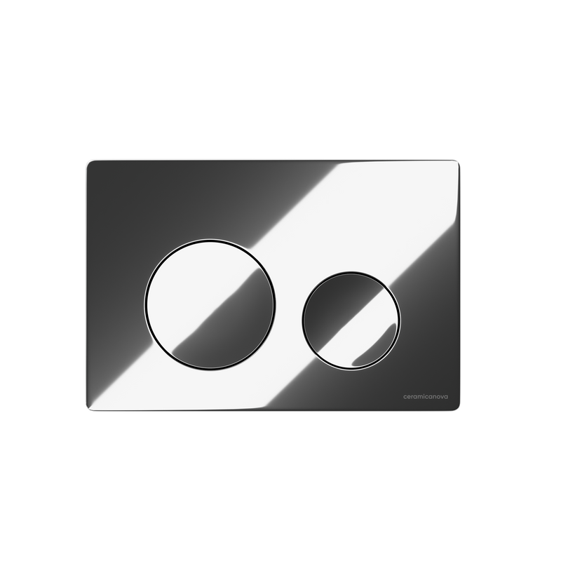 Комплект Ceramicanova Унитаз подвесной Mono CN1905 безободковый, с микролифтом + Инсталляция Balance CN121001CH с кнопкой Circle глянцевый хром