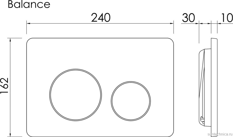 Комплект Ceramicanova Унитаз подвесной Mono CN1905 безободковый, с микролифтом + Инсталляция Balance CN121001CH с кнопкой Circle глянцевый хром
