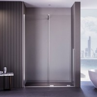 Душевая дверь в нишу Veconi Premium Trento PTDW-50CH-120-01-C4 120 см, профиль хром, стекло прозрачное