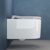 Унитаз подвесной Ceramicanova Moments CN3003 с микролифтом, безободковый