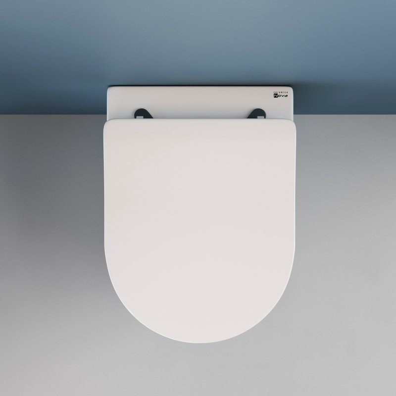 Унитаз подвесной Ceramicanova Moments CN3003 с микролифтом, безободковый