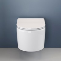 Унитаз подвесной Ceramicanova Moments CN3003 с микролифтом, безободковый