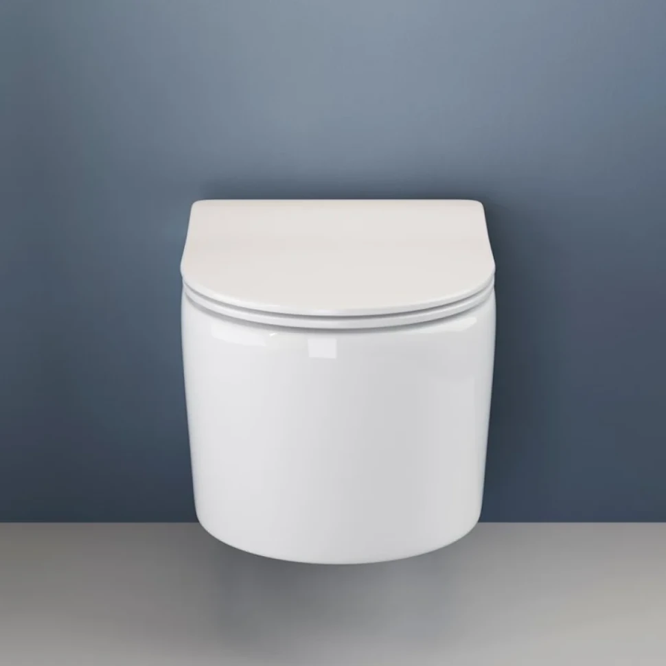 Унитаз подвесной Ceramicanova Moments CN3003 с микролифтом, безободковый