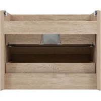 Тумба с раковиной Aquanet Милан 80 подвесная, дуб светлый