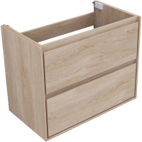 Тумба с раковиной Aquanet Милан 80 подвесная, дуб светлый