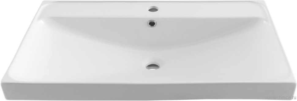 Тумба с раковиной Aquanet Милан 80 подвесная, дуб светлый