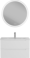 Мебель для ванной комнаты BelBagno Etna 39 80 bianco lucido, раковина BB-8099-3-80