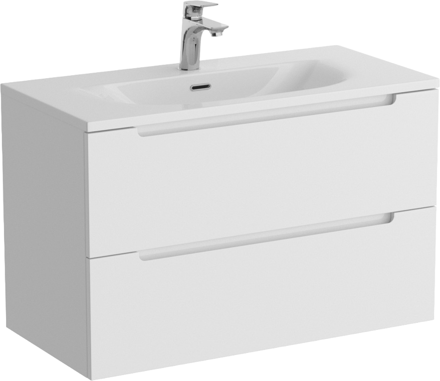 Мебель для ванной комнаты BelBagno Etna 39 80 bianco lucido, раковина BB-8099-3-80