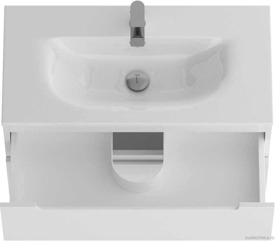 Мебель для ванной комнаты BelBagno Etna 39 80 bianco lucido, раковина BB-8099-3-80