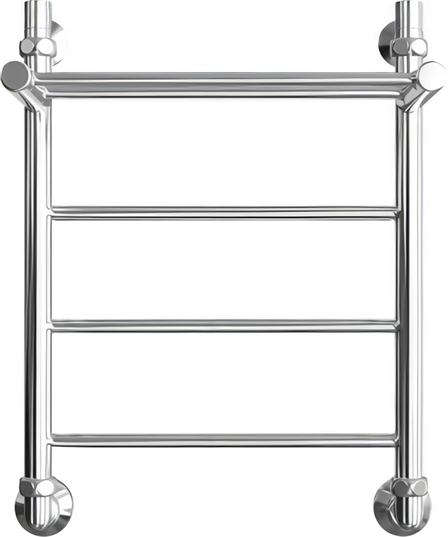 Полотенцесушитель водяной Двин FJ 60x50 К1 1" - 1/2" с полкой, полированный хром
