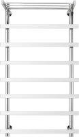 Полотенцесушитель электрический Secado Понтида 1 СП, R 100x60 см, подключение справа, глянцевый хром, лесенка, с полкой