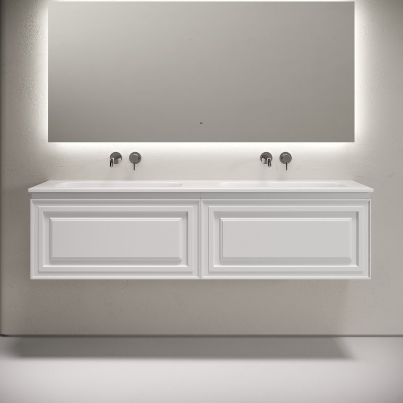 Тумба с раковиной Sancos Very 160 подвесная, bianco, раковина CN7023wx