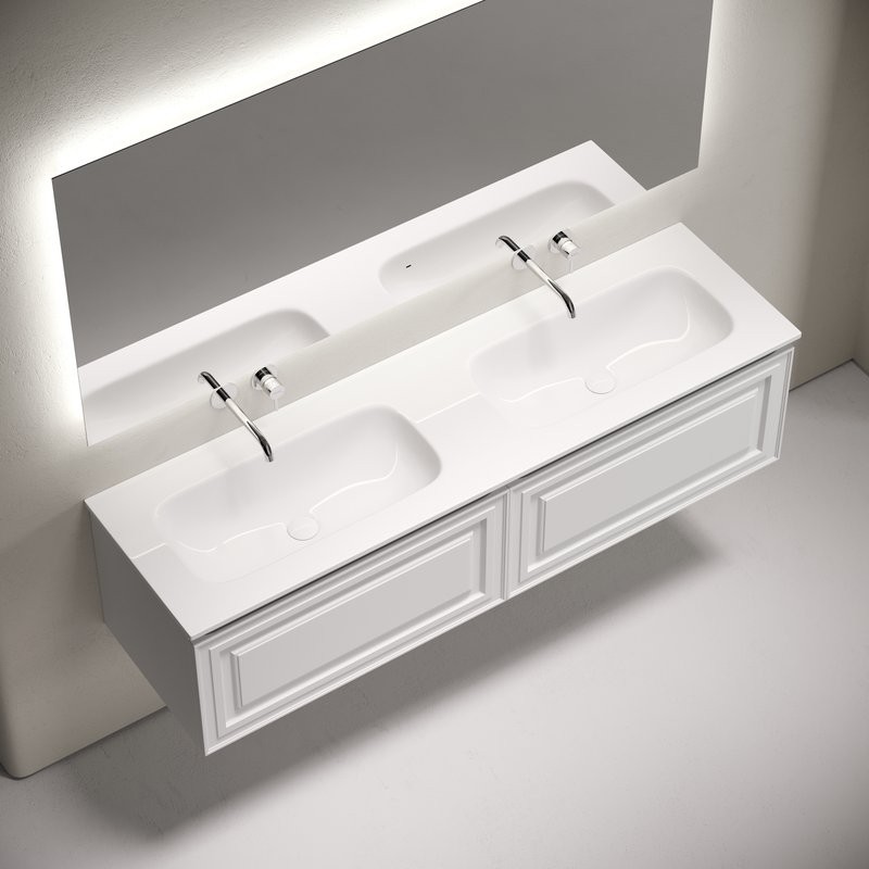 Тумба с раковиной Sancos Very 160 подвесная, bianco, раковина CN7023wx