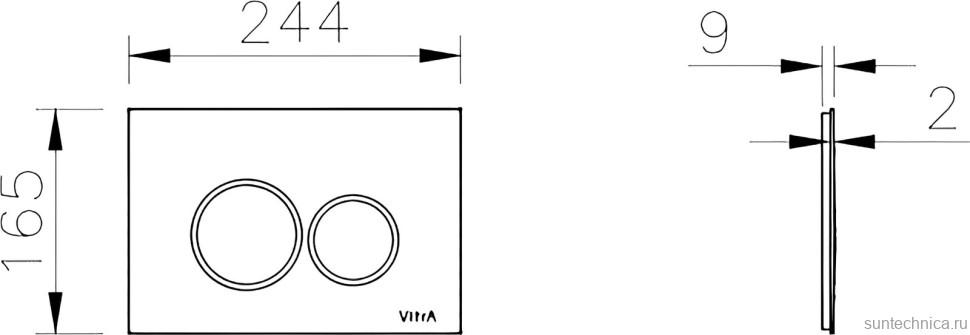 Кнопка смыва VitrA Origin 740-2400 белая