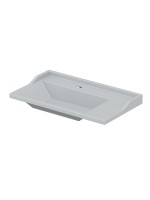 Мебель для ванной комнаты СаНта Марс 80 напольная, с дверками, глянцевая белая