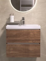 Тумба с раковиной Velvex Mondi 60 акация темная Тумба с раковиной Velvex Mondi 60 акация темная