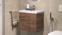 Тумба с раковиной Velvex Mondi 60 акация темная Тумба с раковиной Velvex Mondi 60 акация темная