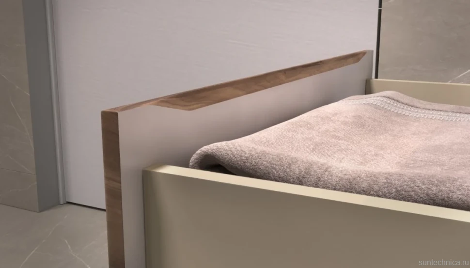 Тумба с раковиной Velvex Mondi 60 акация темная